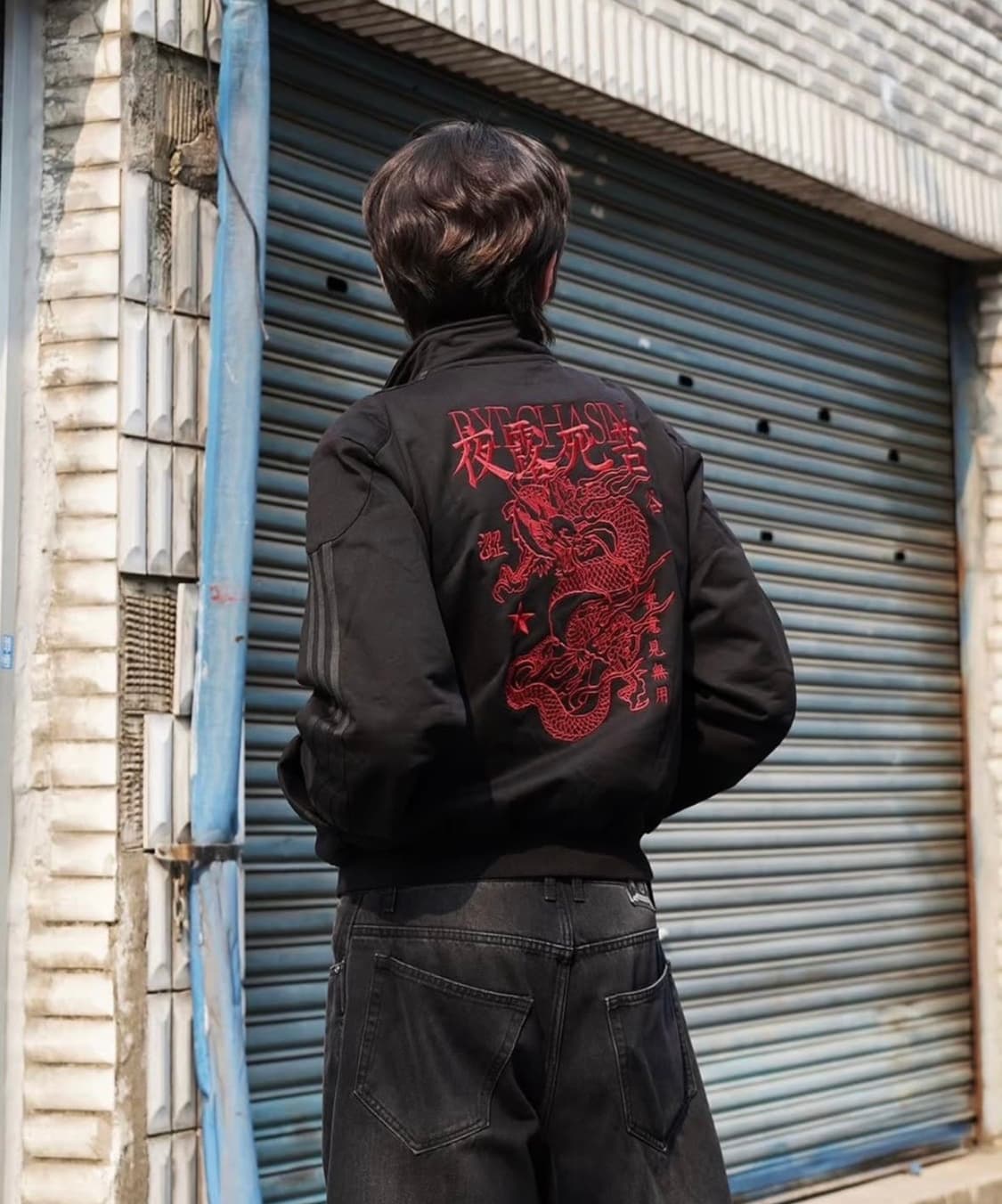 [M] rye chasin embroid 드래곤 트랙 자켓 상품이미지1