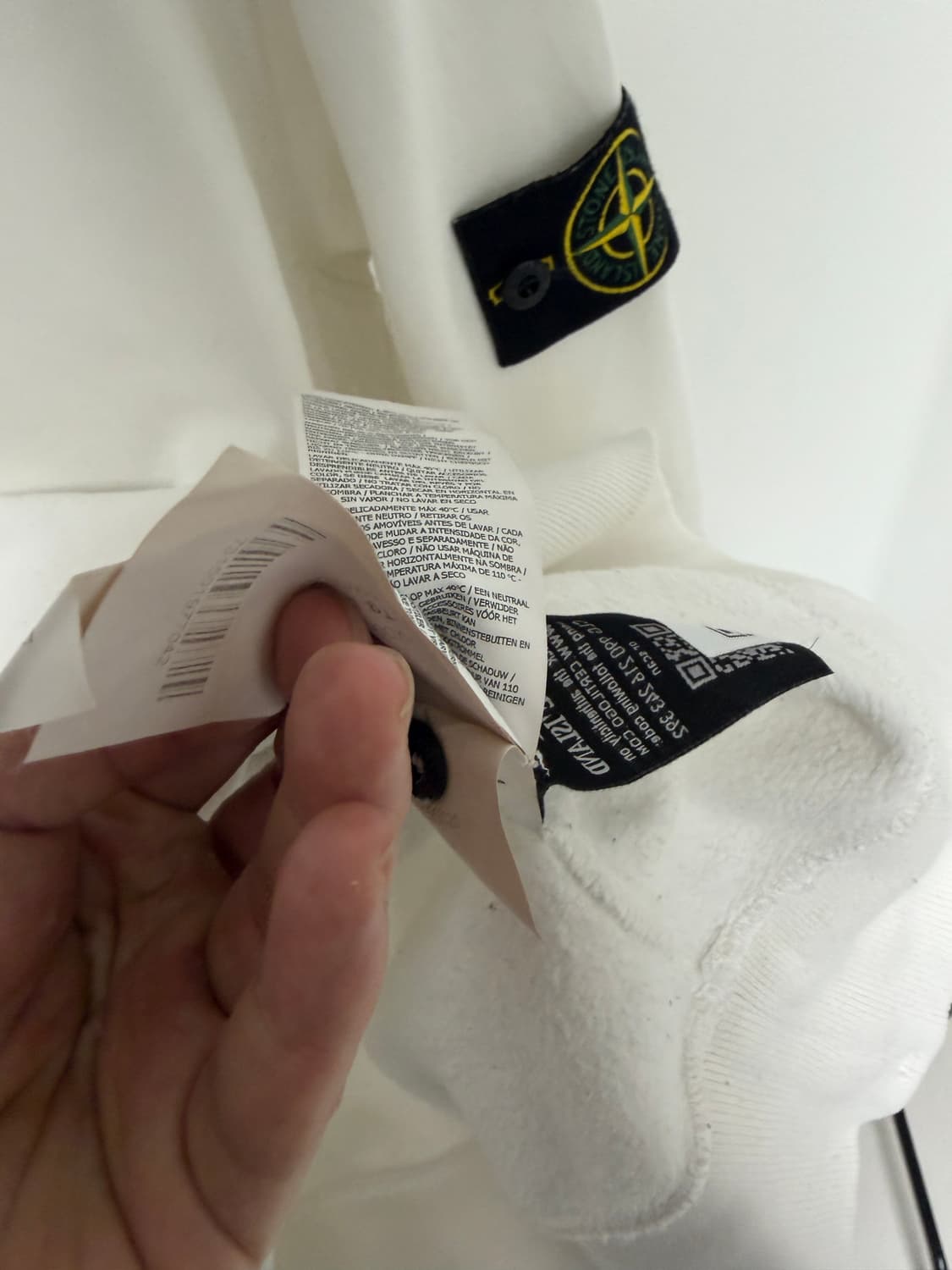 [ L ] 스톤아일랜드 맨투맨 스웻셔츠 화이트 상품이미지7