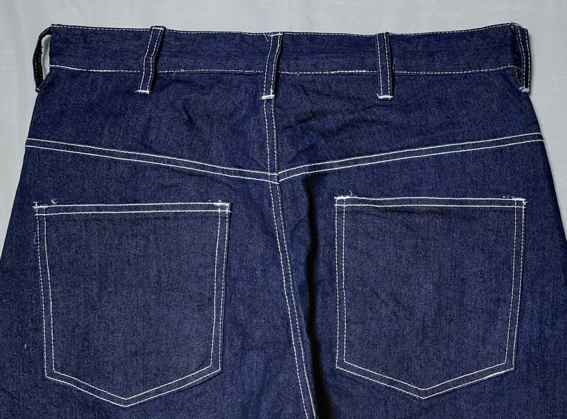 [L] UPSTART Removal 체크 배색 데님 크롭 팬츠 상품이미지9