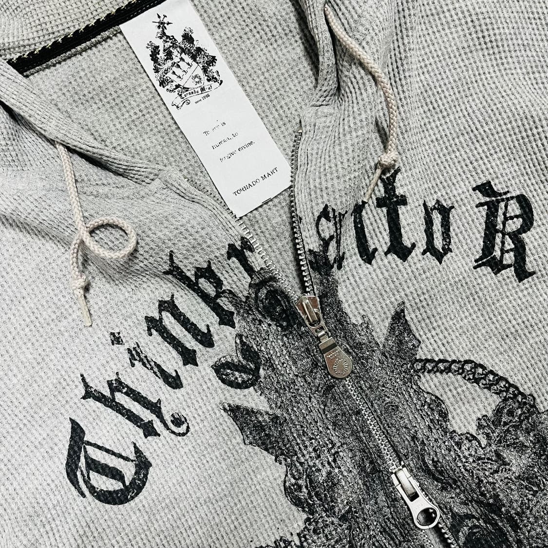 Tornado Mart y2k Goth hooded zip up 상품이미지4
