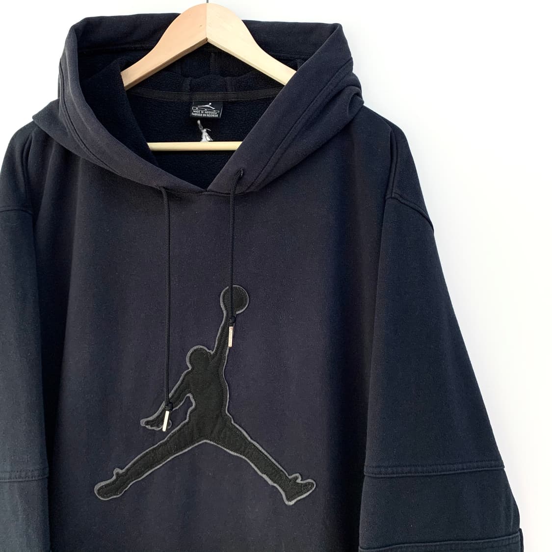 나이키 조던 점프맨 셔닐 로고 오버사이즈 블랙 후드티 상품이미지6