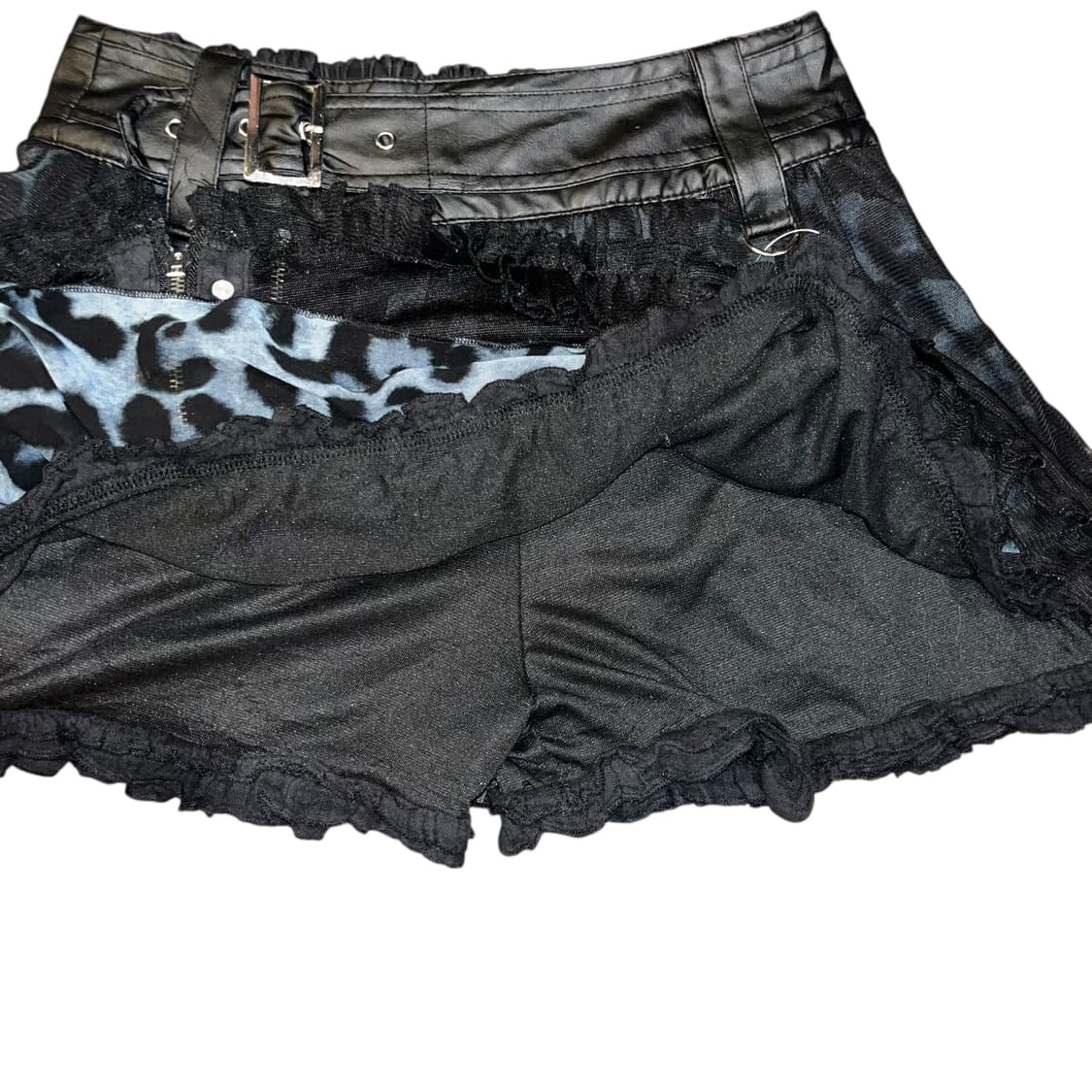 sexpot revenge 섹스팟리벤지 호피 시스루 스커츠 펑크y2k갸루 상품이미지3