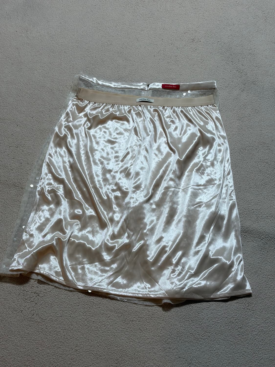 오버듀플레어 스팽글 레이어 스커트 상품이미지5