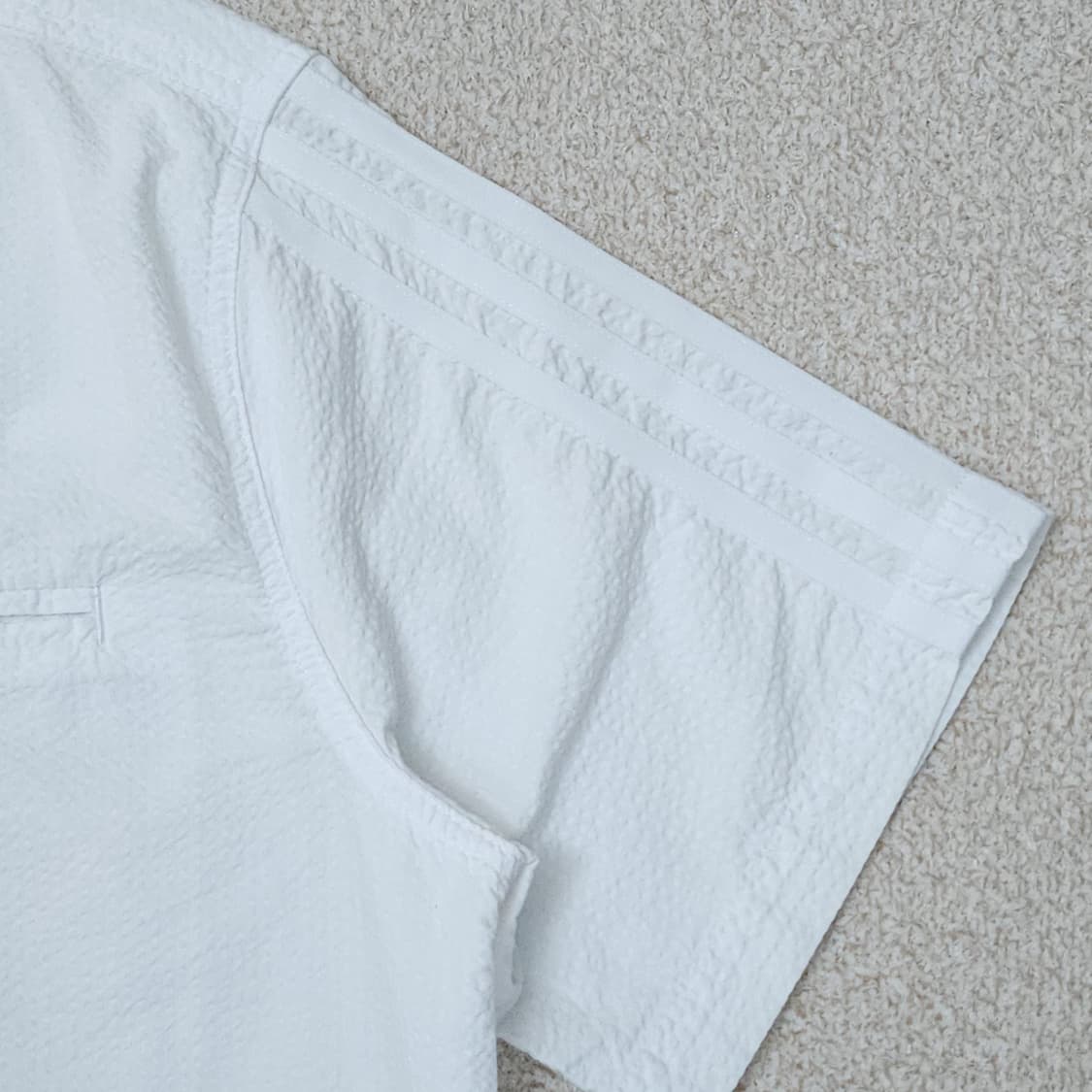 (M)아디다스 여성 반팔 셔츠 오픈카라 시어서커 포플린 남방 상품이미지4