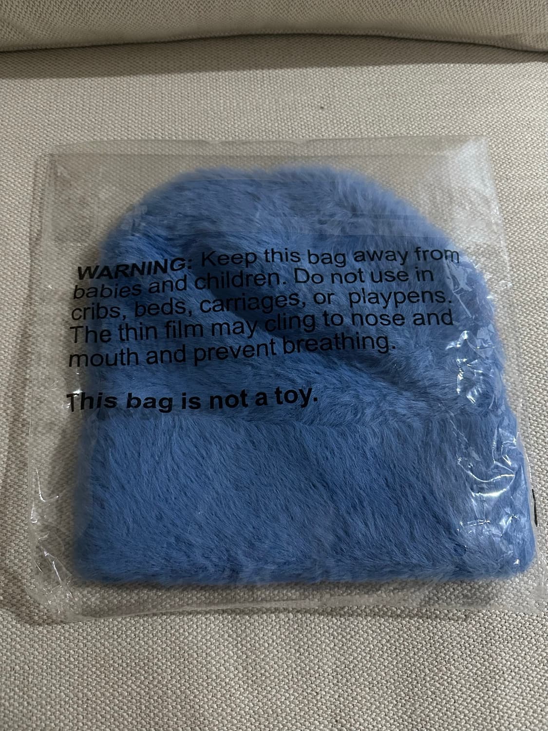 SHAGGY CROWN BEANIE IN BLUE 상품이미지2