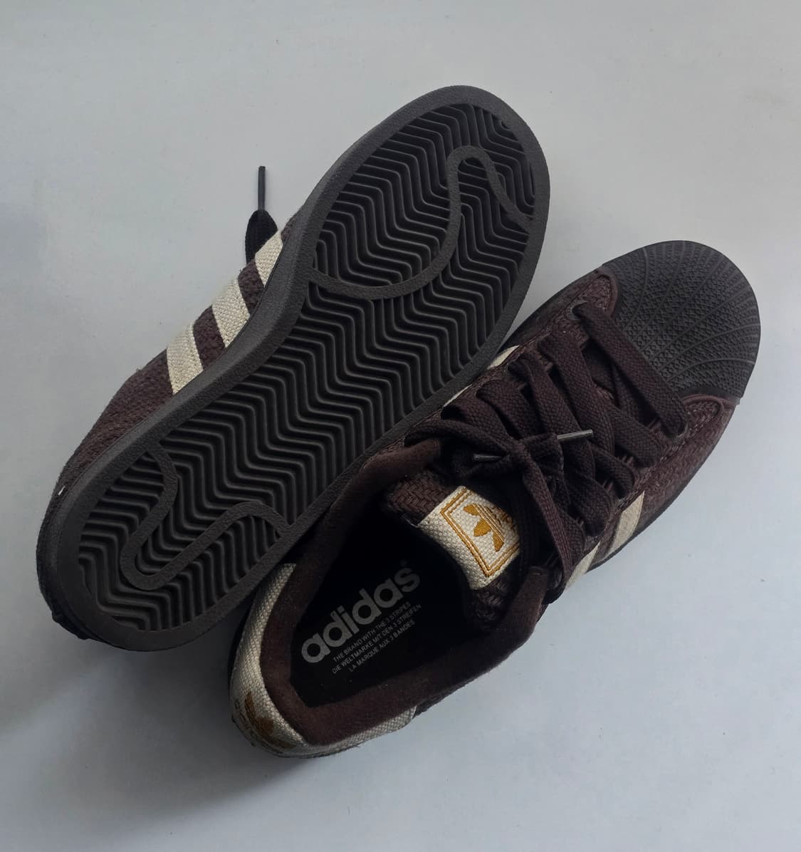 아디다스 슈퍼스타 스니커즈 브라운 255  상품이미지5