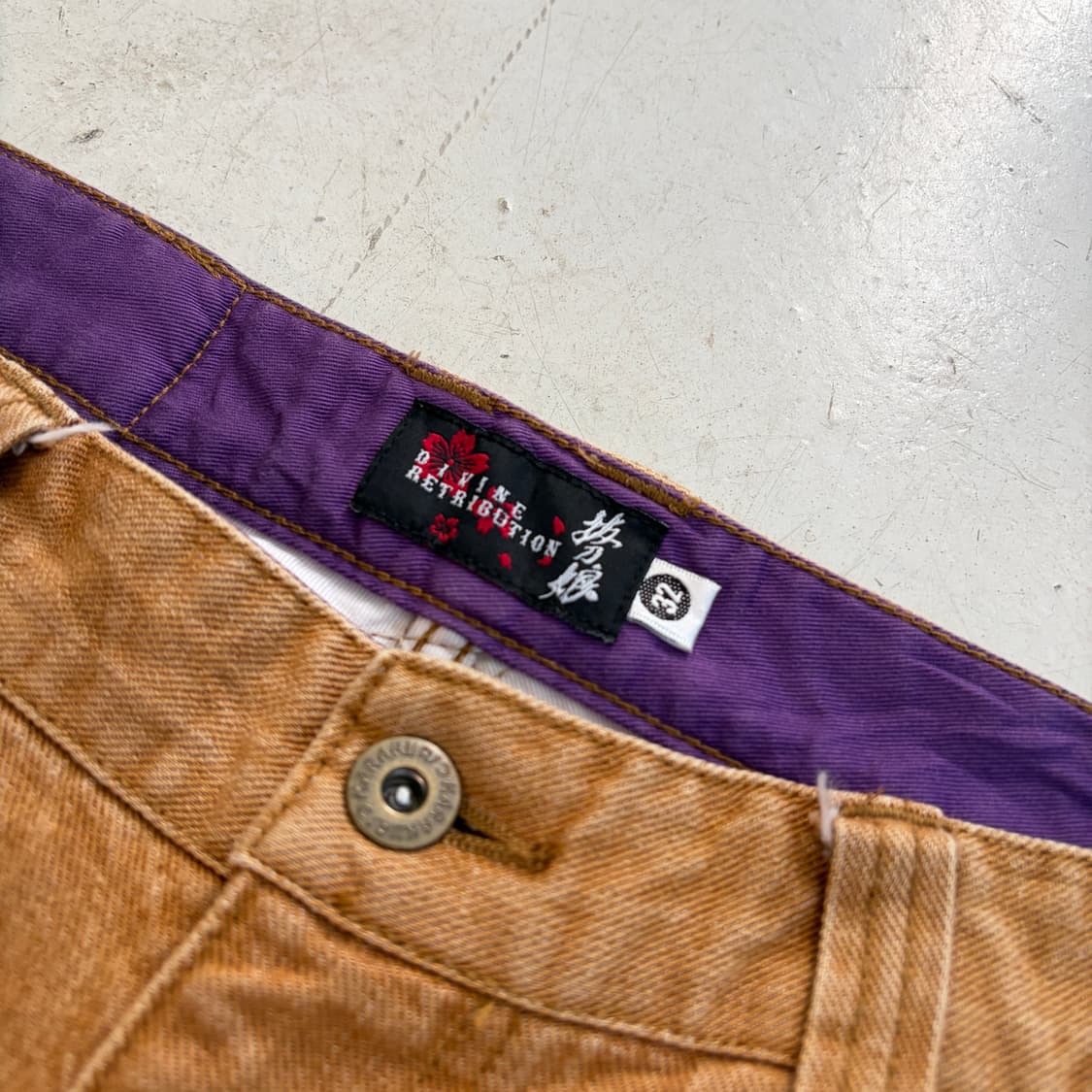 Divine Retribution 사무라이 게이샤 빈티지 팬츠 32 상품이미지6