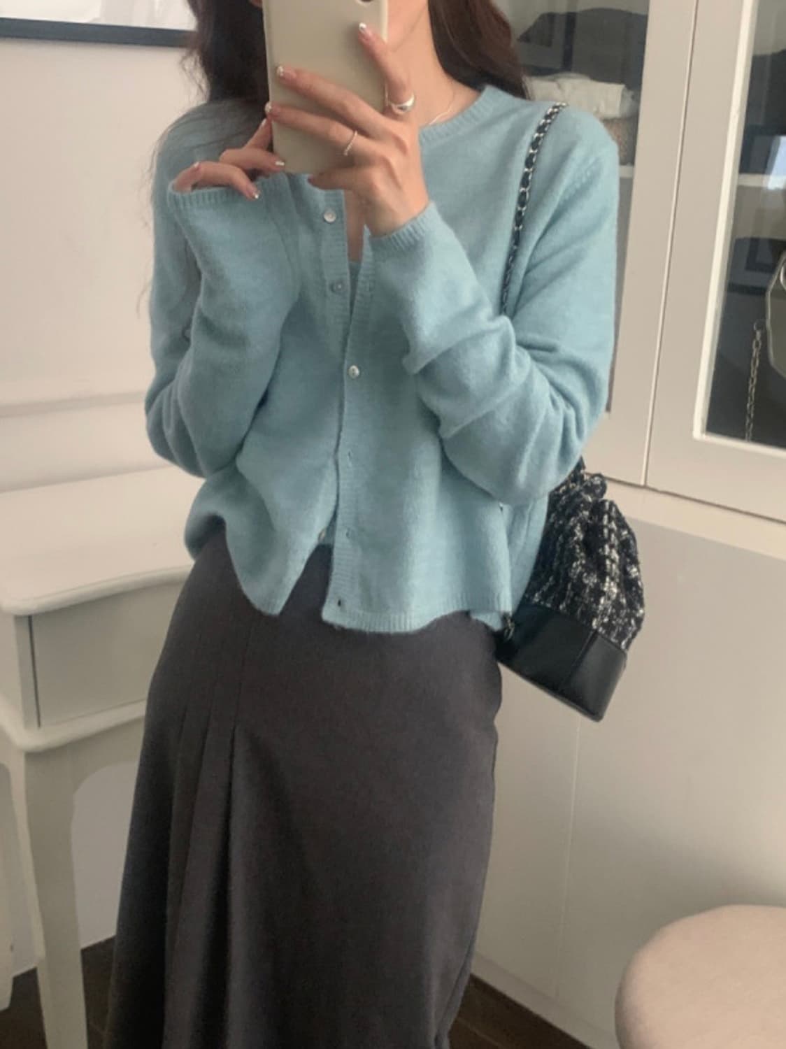 (새상품)나시 가디건 세트 상품이미지4