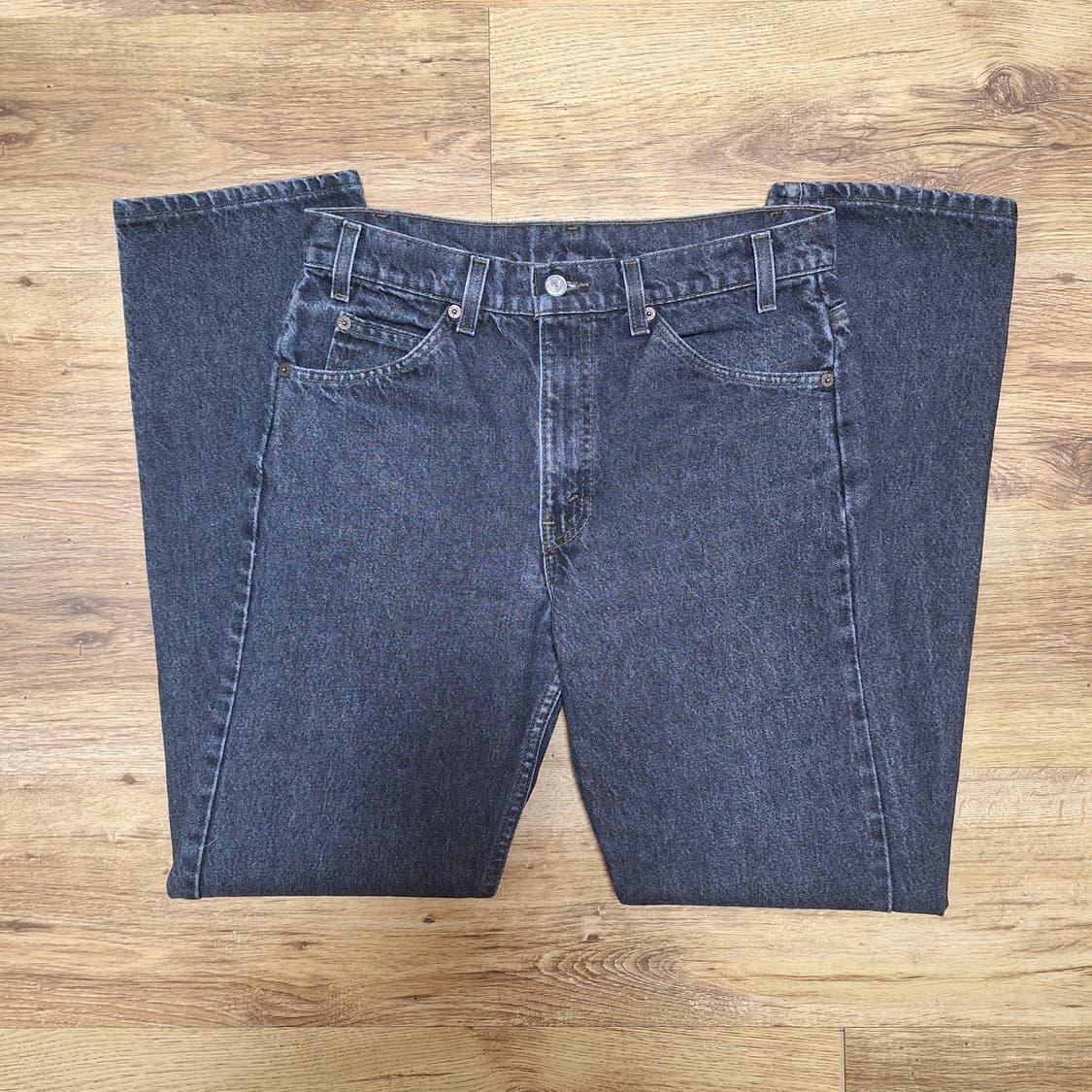 90s 미제 빈티지리바이스 블랙 505 오렌지탭 32X32 상품이미지2