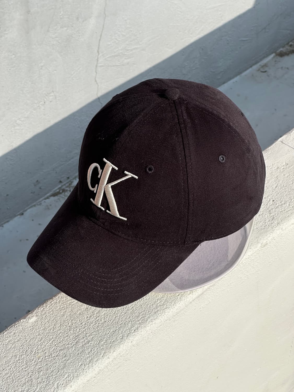 [M-L] 캘빈클라인 CK 로고 블랙 볼캡 모자 상품이미지2