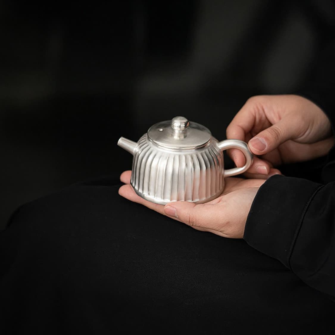 실버 은칠 티팟 주전자 미니 다관 팔아요 상품이미지4