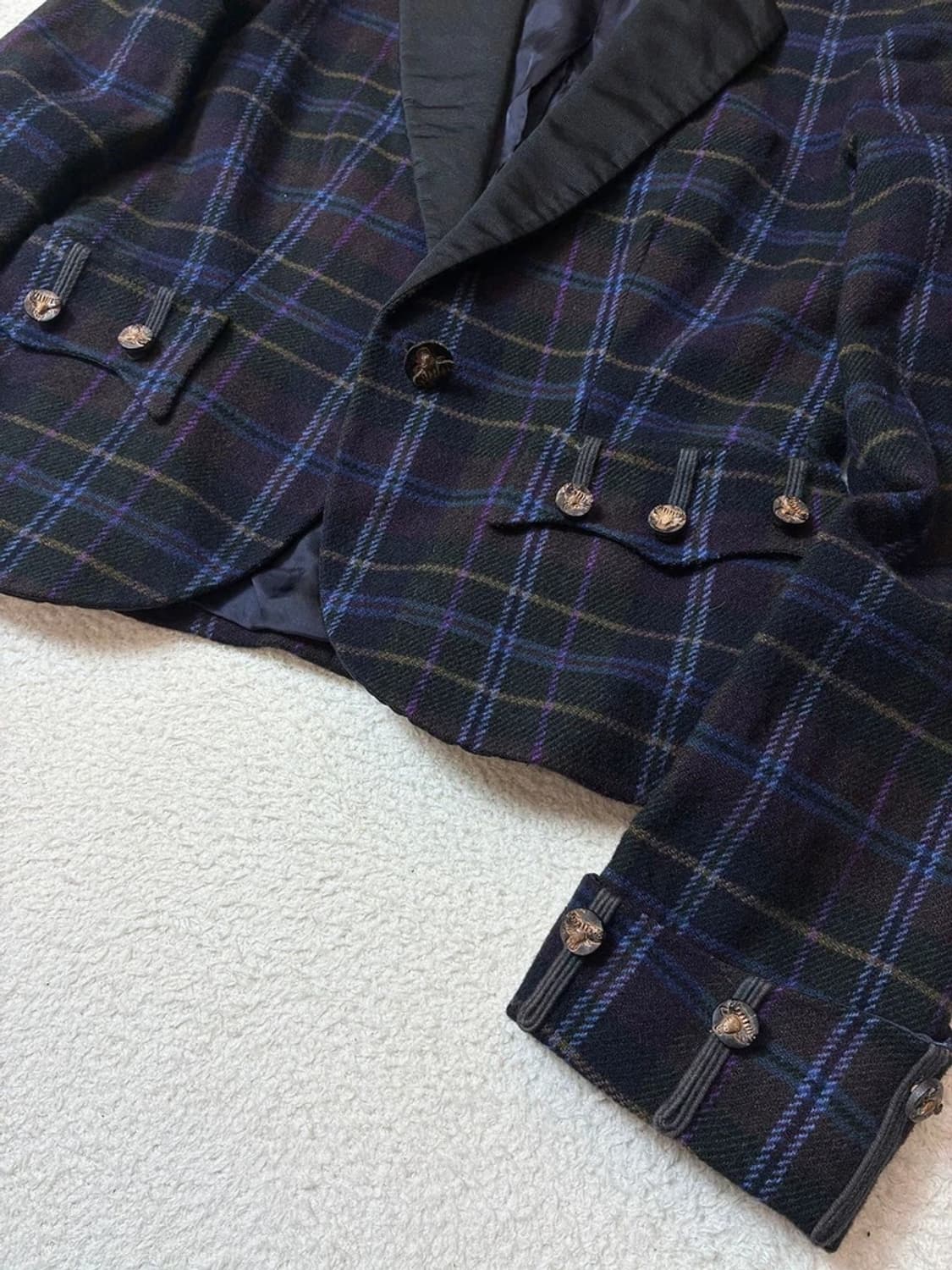 폴로 랄프로렌 00's 램스울 크롭 체크 블레이저 PN6875 상품이미지3