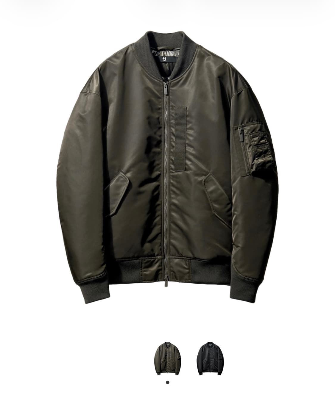 유니클로 질샌더 +j MA-1 그레이색상 XL 사이즈 새 제품 상품이미지1