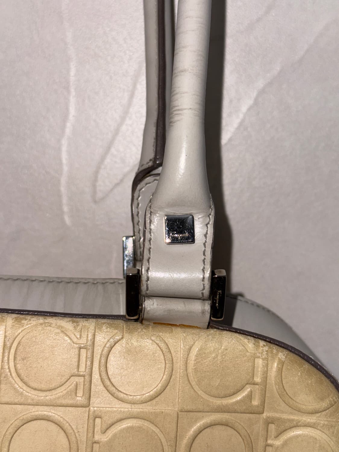 Salvatore Ferragamo ivory gancini 숄더백 상품이미지6