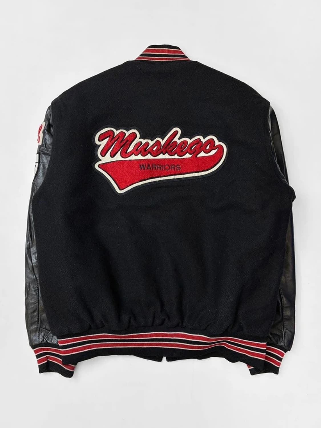 홀로웨이 90's 소가죽 울 바시티 자켓 PN5523    상품이미지7