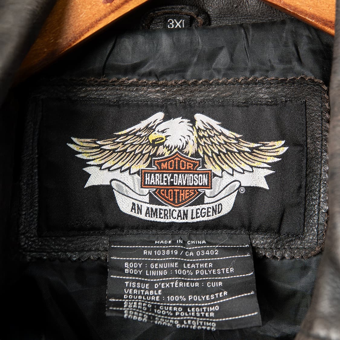 [3XL] 00s 할리데이비슨 리얼 레더 싱글라이더 자켓  상품이미지8