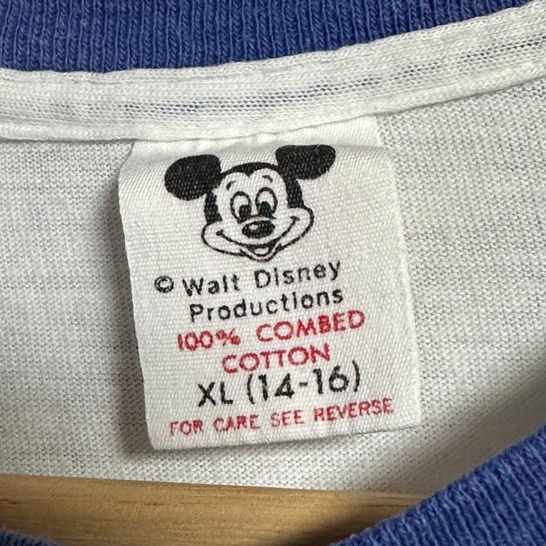 빈티지 80s 디즈니 도날드덕 링거티 상품이미지3