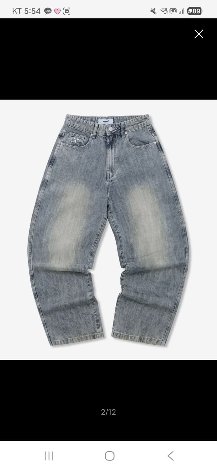 XP307 헤리티지 이지 와이드 데님 팬츠 (BLU

E) 상품이미지5