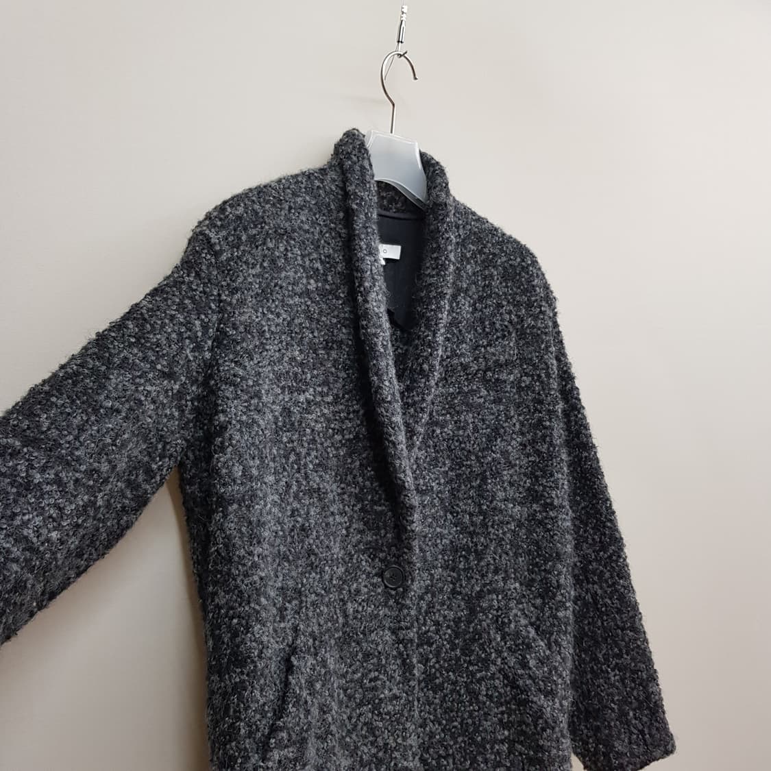 IRO 알파카 울 블렌드 부클 텍스처 하프 코트 34사이즈 상품이미지3