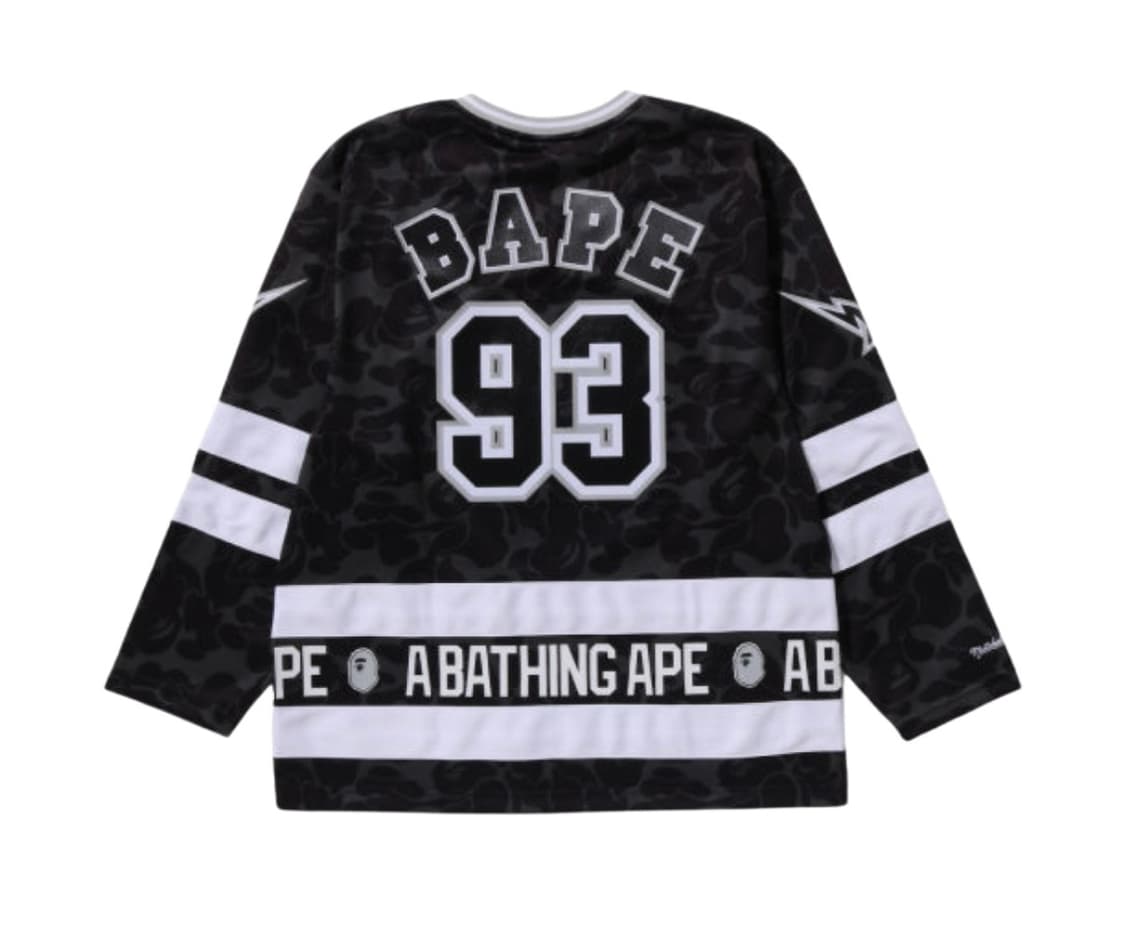 베이프 X 미첼엔네스 NHL 메쉬 하키 롱슬리브 져지 티셔츠 상품이미지2