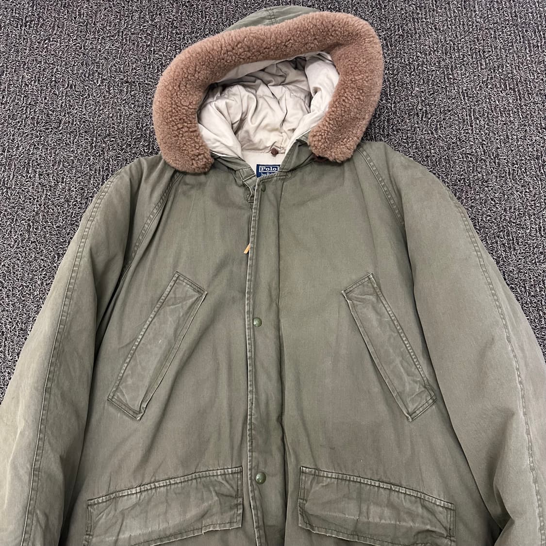 POLO 폴로 랄프로렌 밀리터리 다운 야상 점퍼 파카 L 상품이미지2