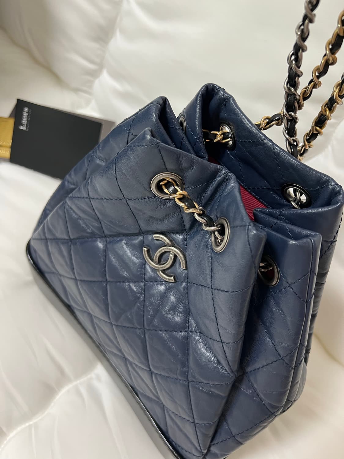 [정품] 샤넬 가브리엘 백팩 스몰 네이비 블랙 26번대 상품이미지10