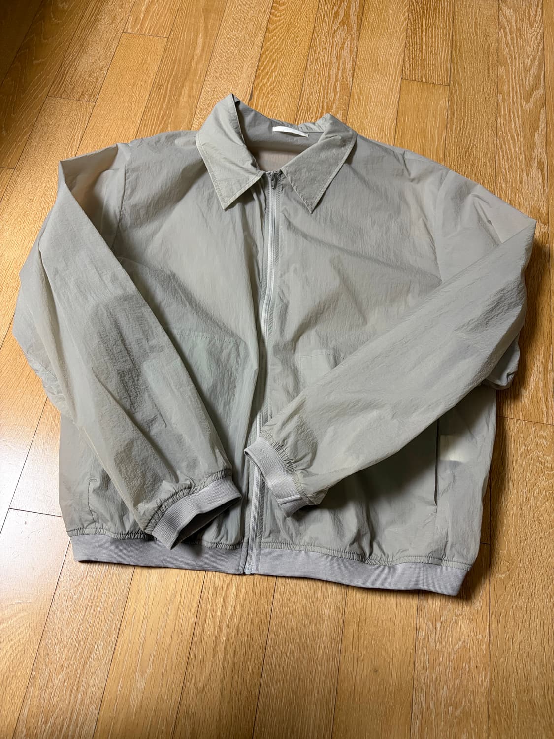 아모멘토 시어 집업 셔츠 그레이 M 상품이미지1