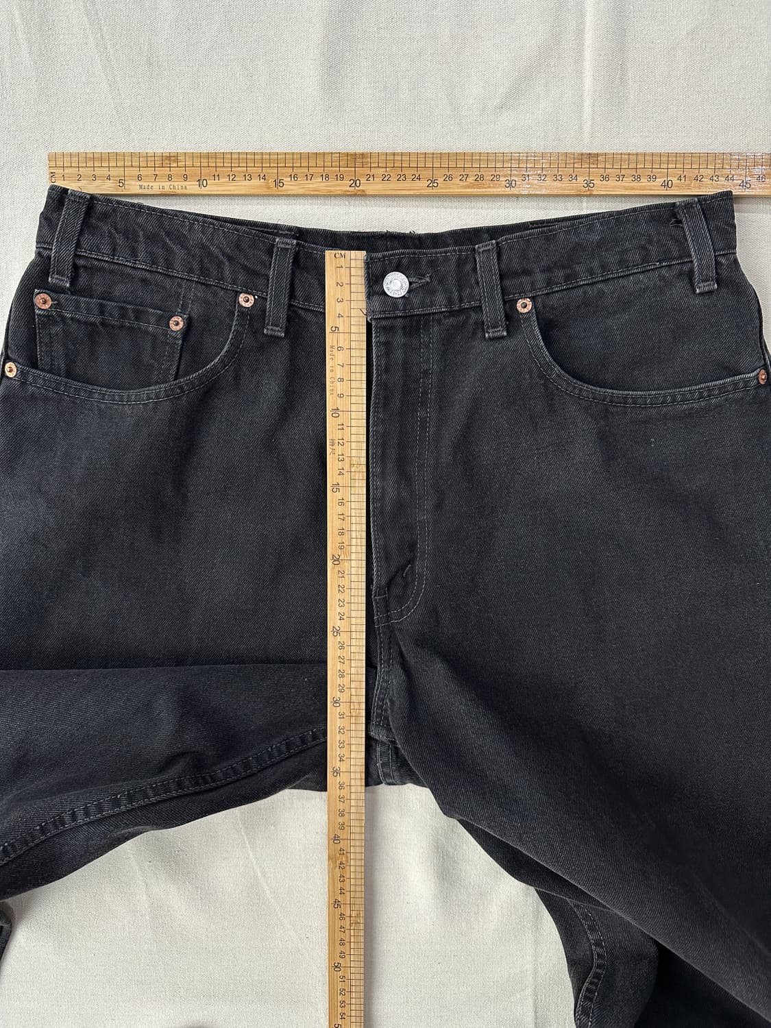 리바이스 550 흑청 데님 팬츠 38 made in Canada 상품이미지9