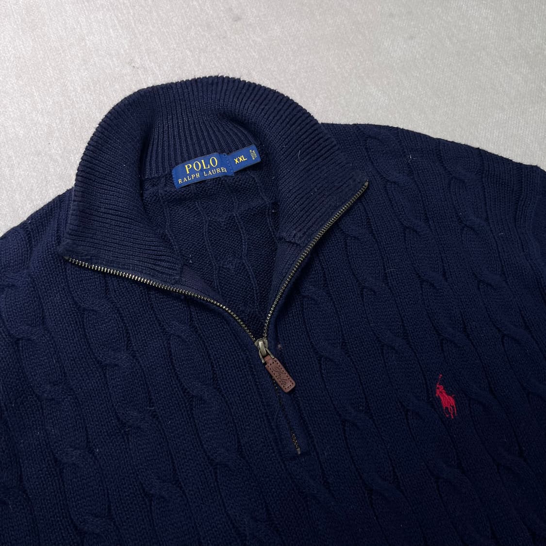 105 폴로 랄프로렌 꽈배기 반집업 니트 집업 상품이미지2