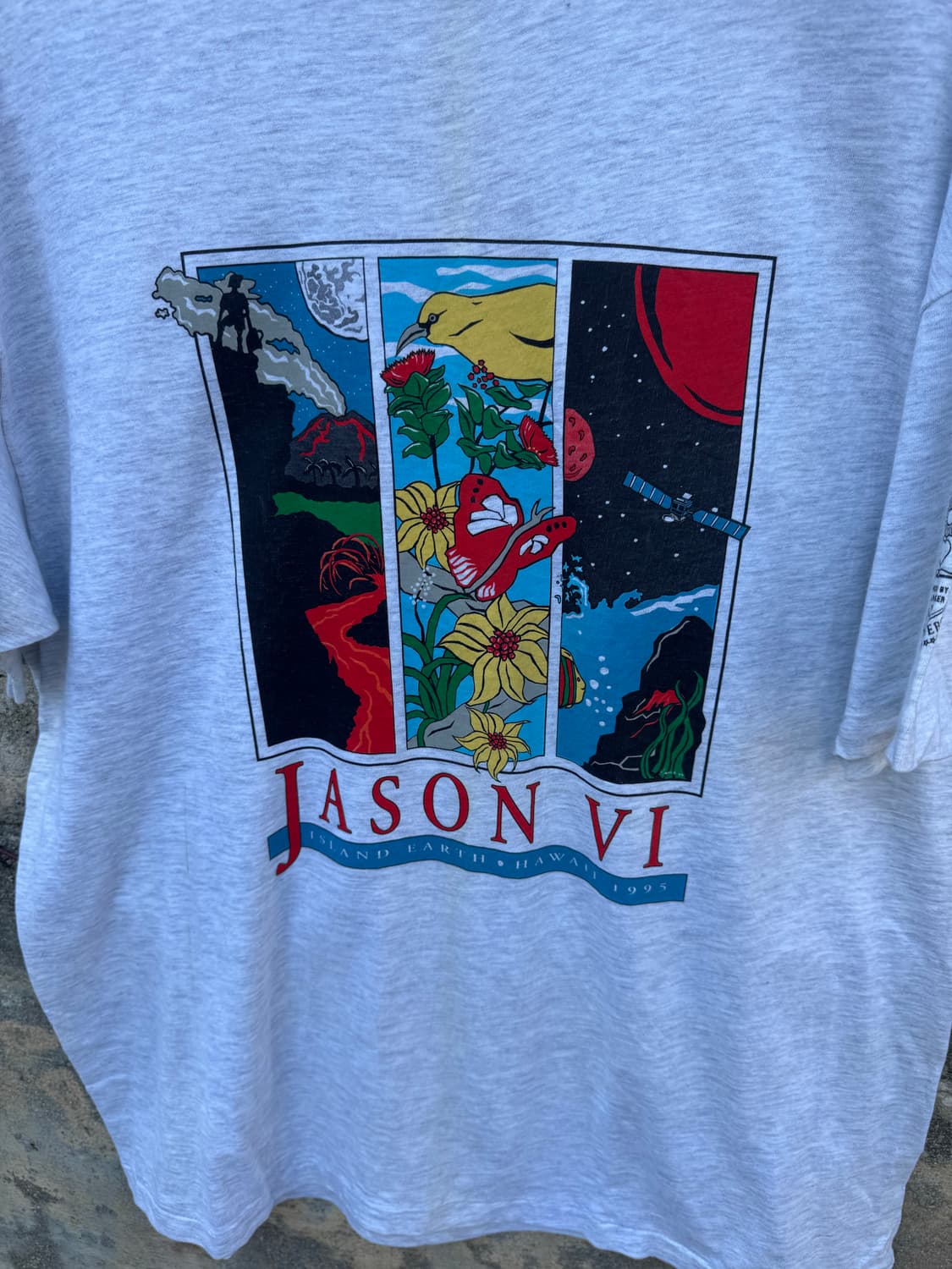 90s 헤인즈 빈티지 싱글스티치 프린팅 반팔 티셔츠 xl 상품이미지3