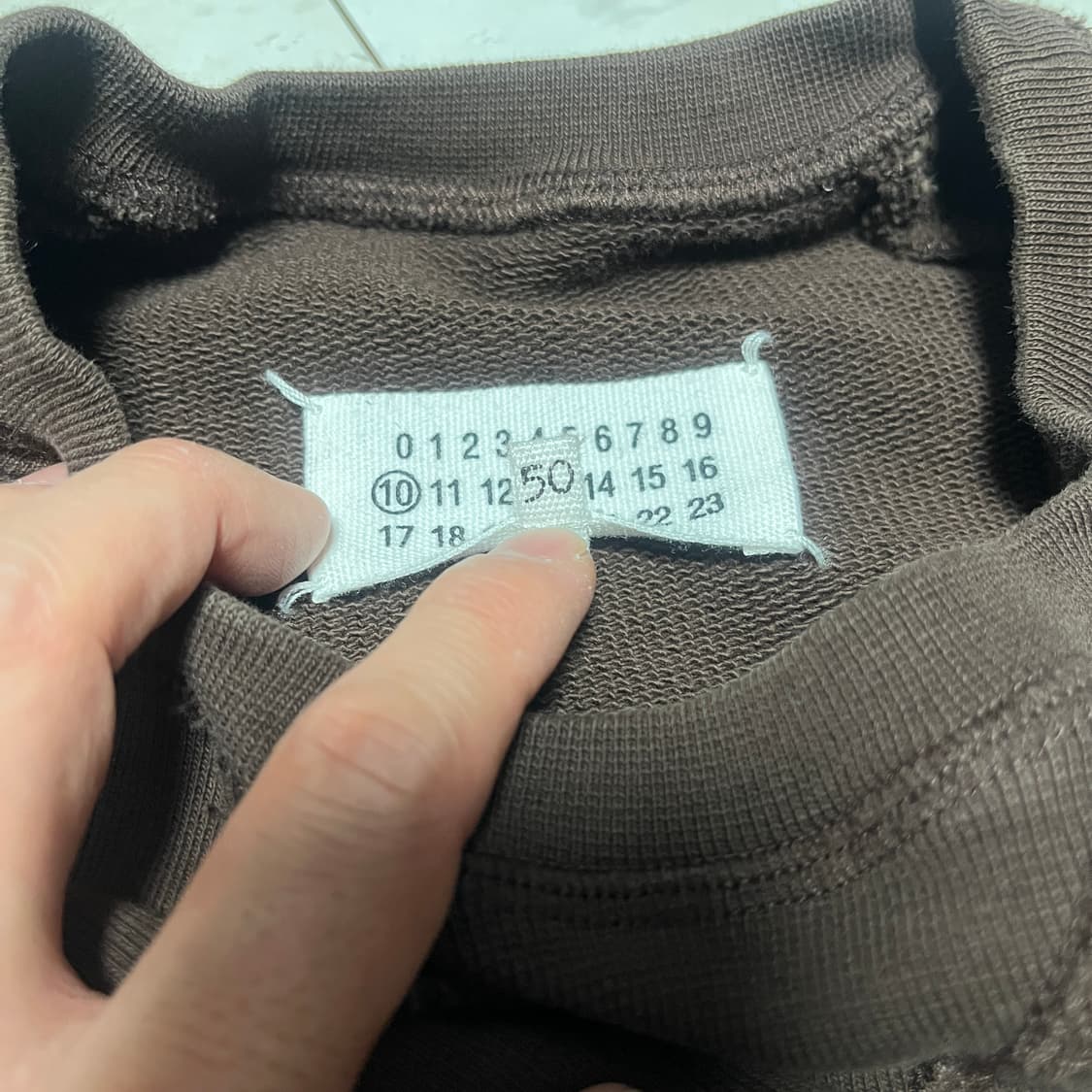 마르지엘라 엘보 패치 맨투맨 50사이즈 상품이미지6