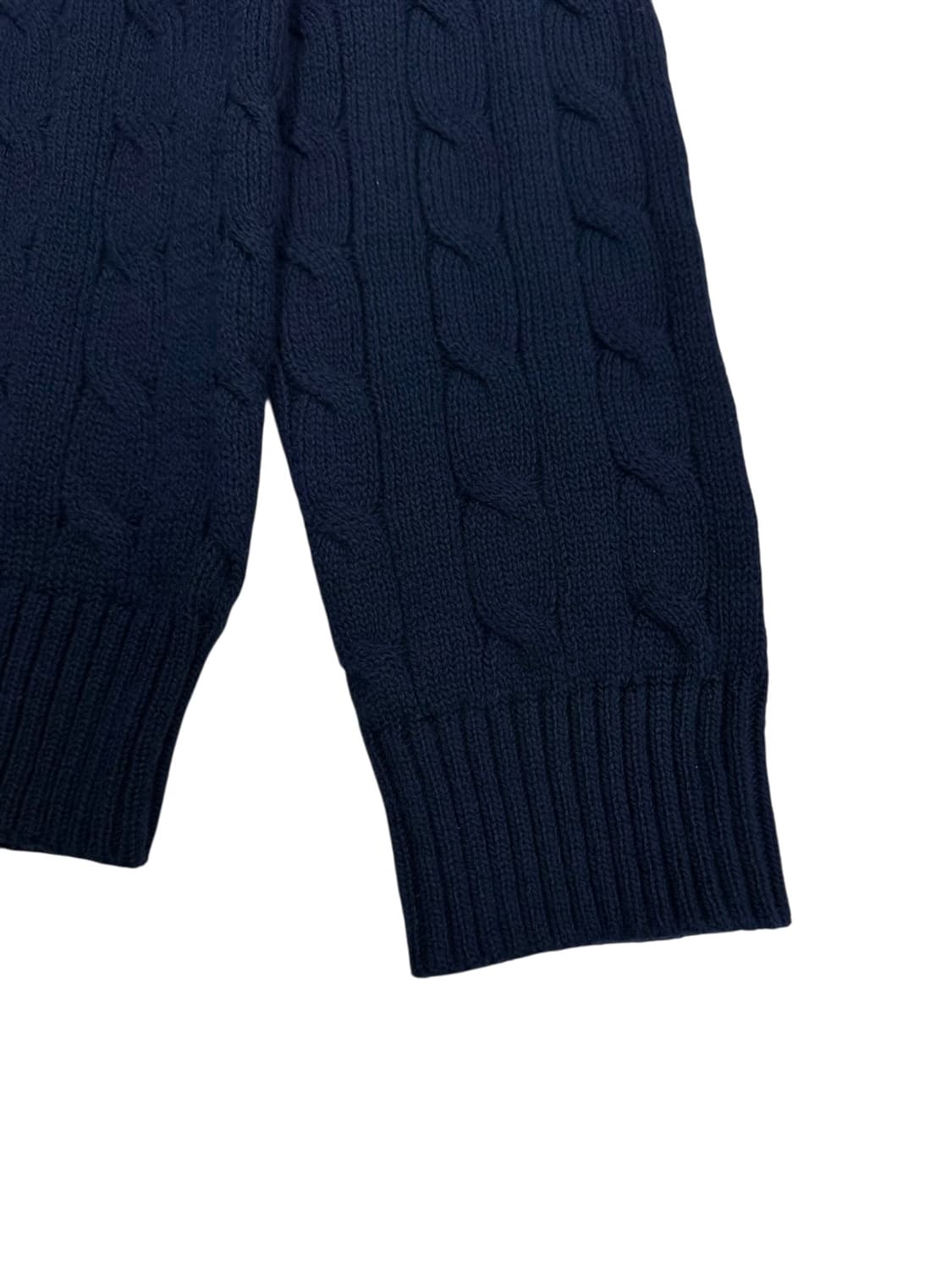 폴로 케이블 꽈배기니트 네이비 (L)  상품이미지4