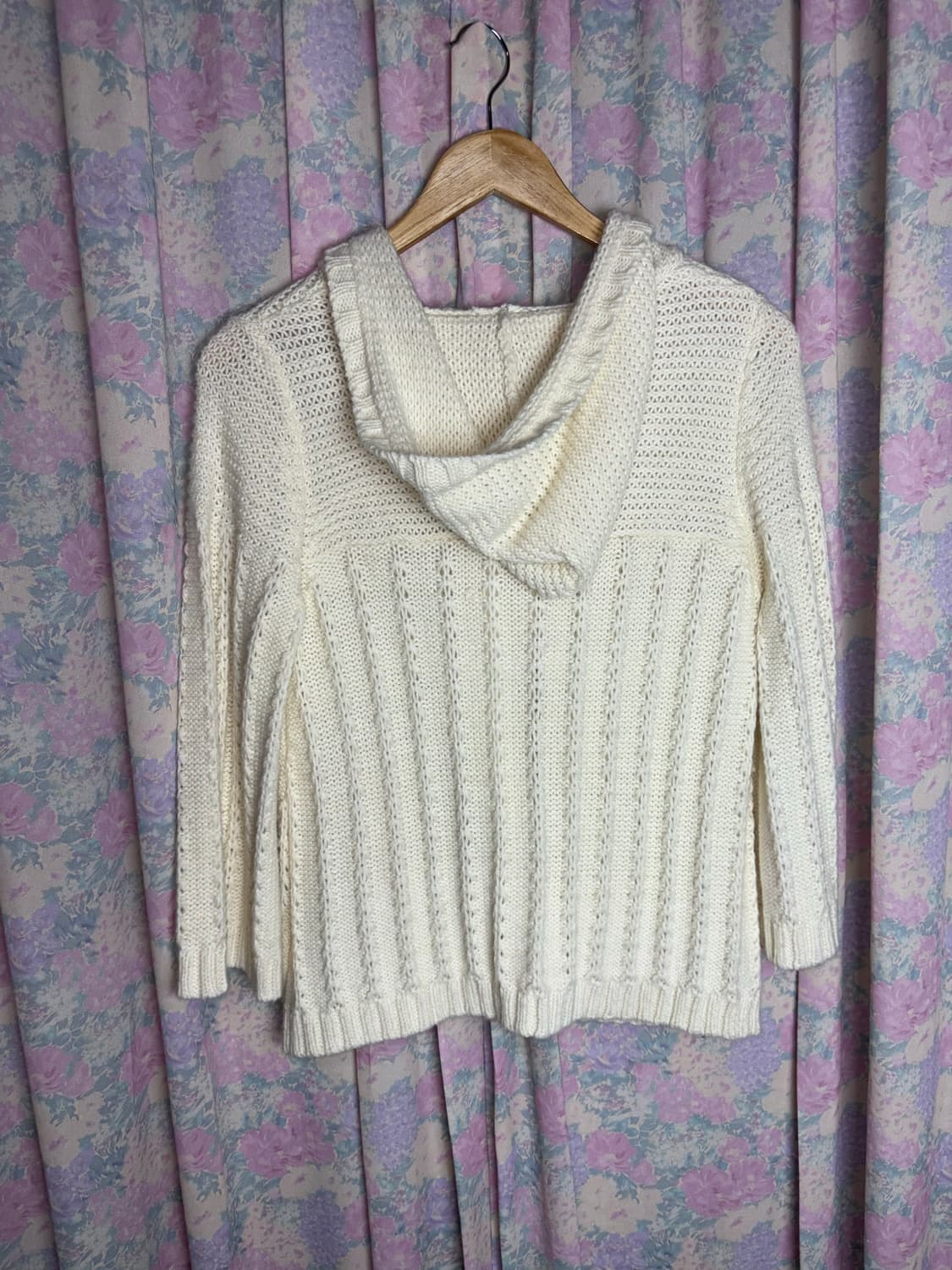 아이보리 투버튼 후드 가디건 상품이미지9