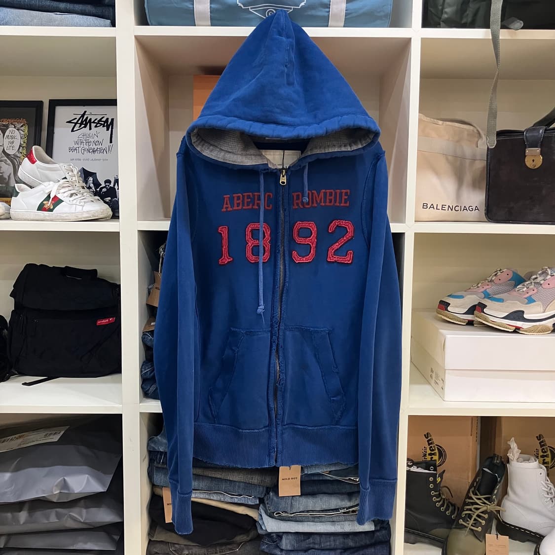 아베크롬비 네이비 후드집업 M 상품이미지1