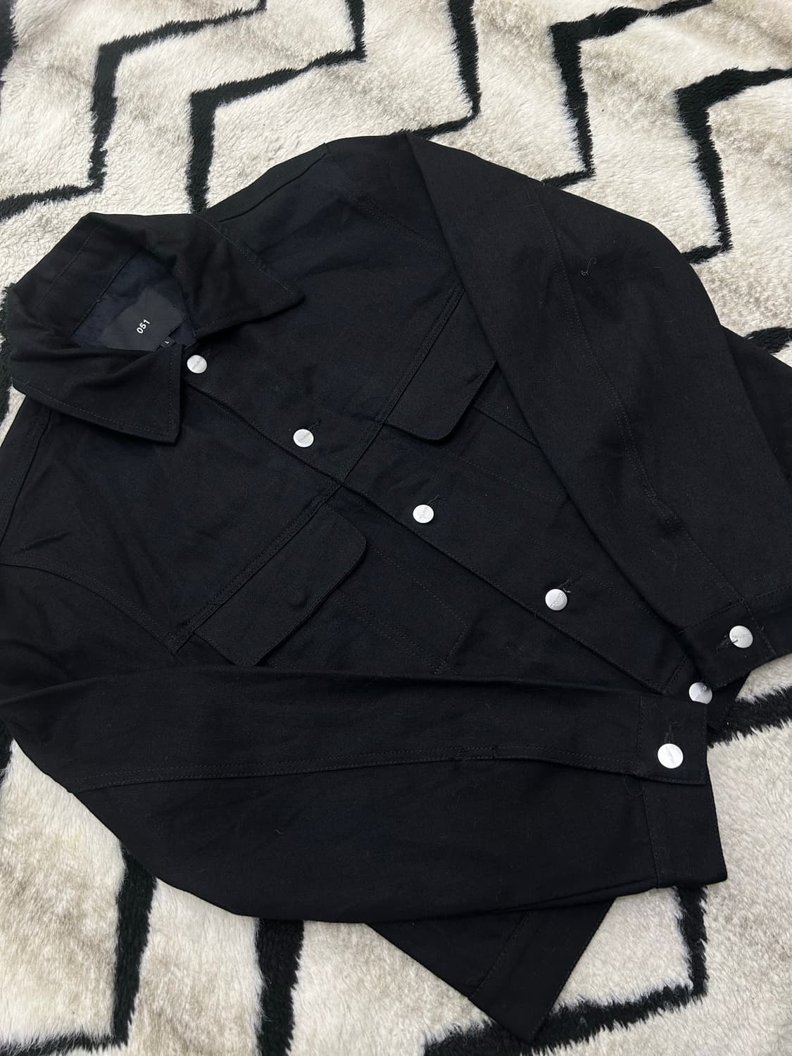 [L]Plac 플랙 투포켓 데님 트러커 자켓/블랙 상품이미지1