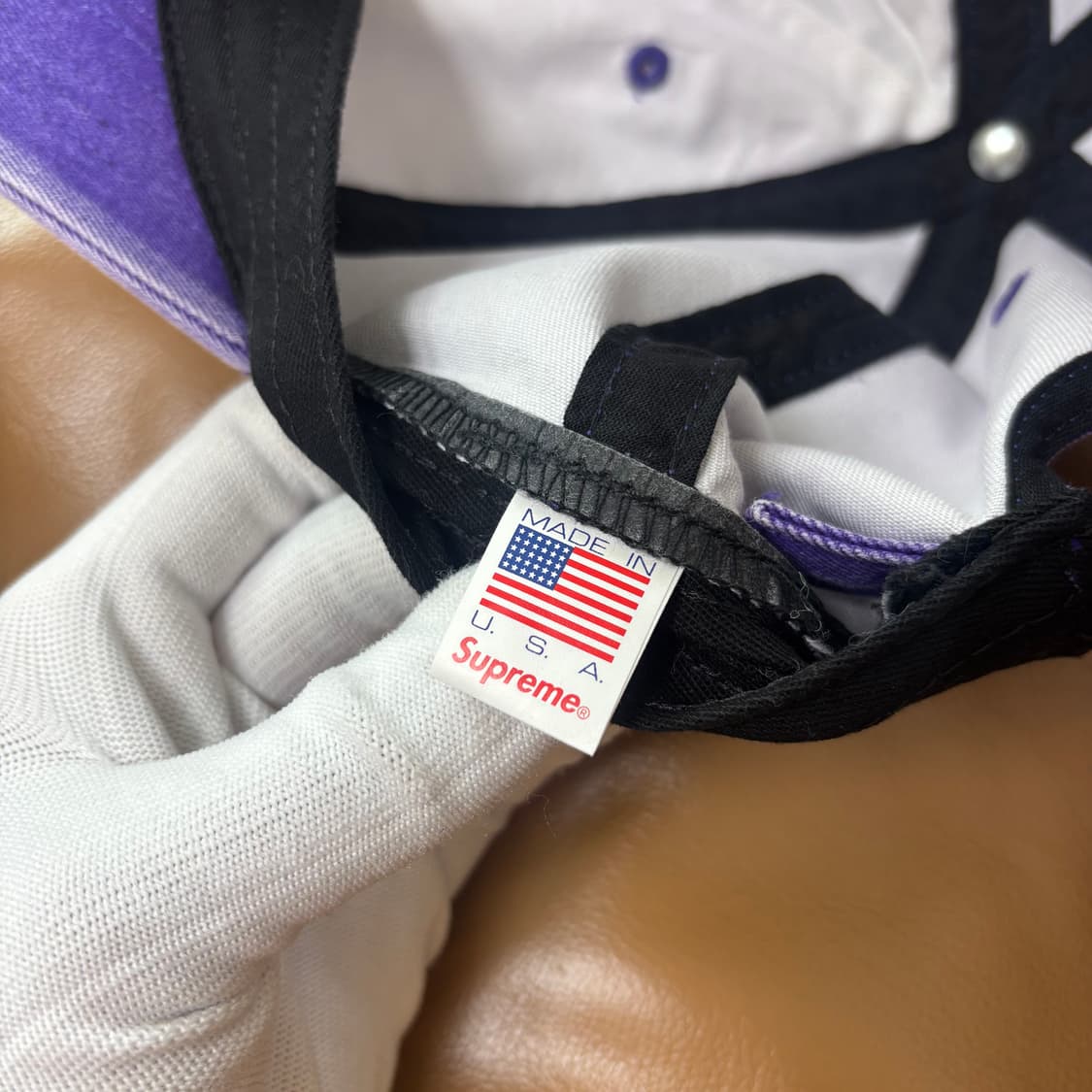 슈프림 S로고 6패널 볼캡 모자 20ss 피그먼트 퍼플 상품이미지10