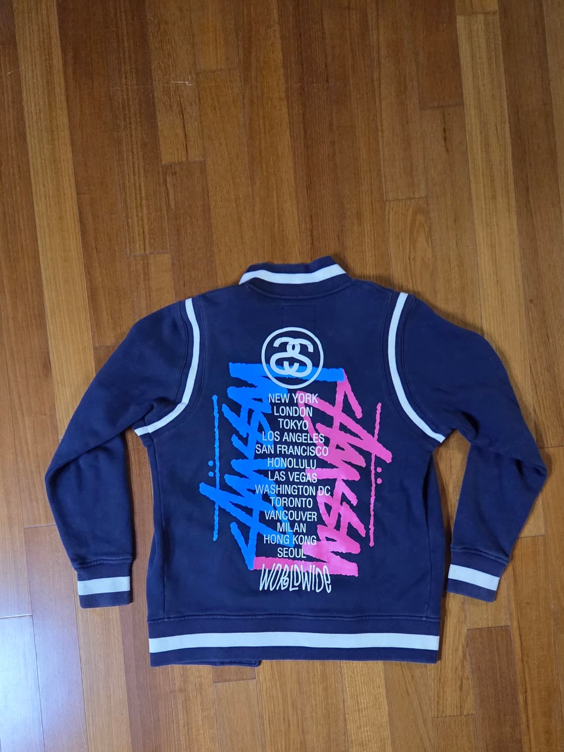 스투시 월드투어 바시티 자켓 상품이미지2