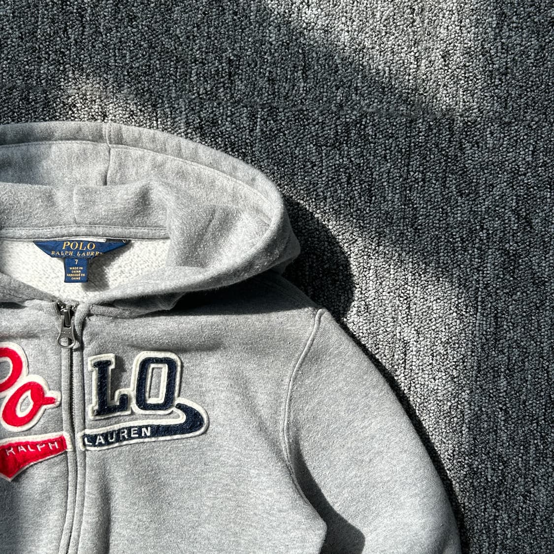 폴로 랄프로렌 신형 그레이 후드집업 상품이미지2