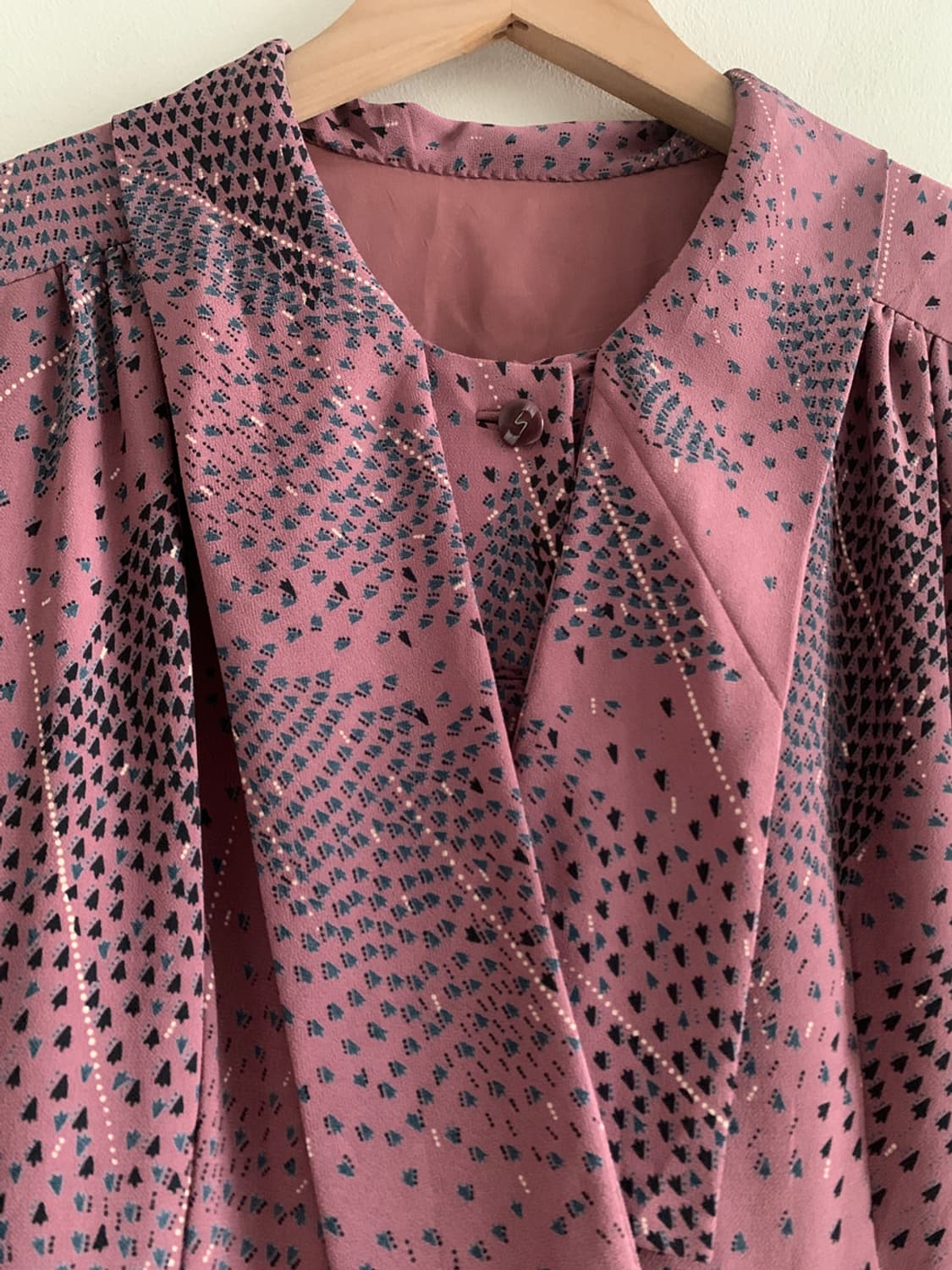 Tie Collar Shirts Button Dress 상품이미지6