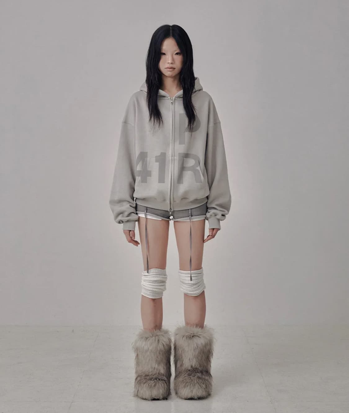 사일프레이 기모 후드집업 상품이미지1