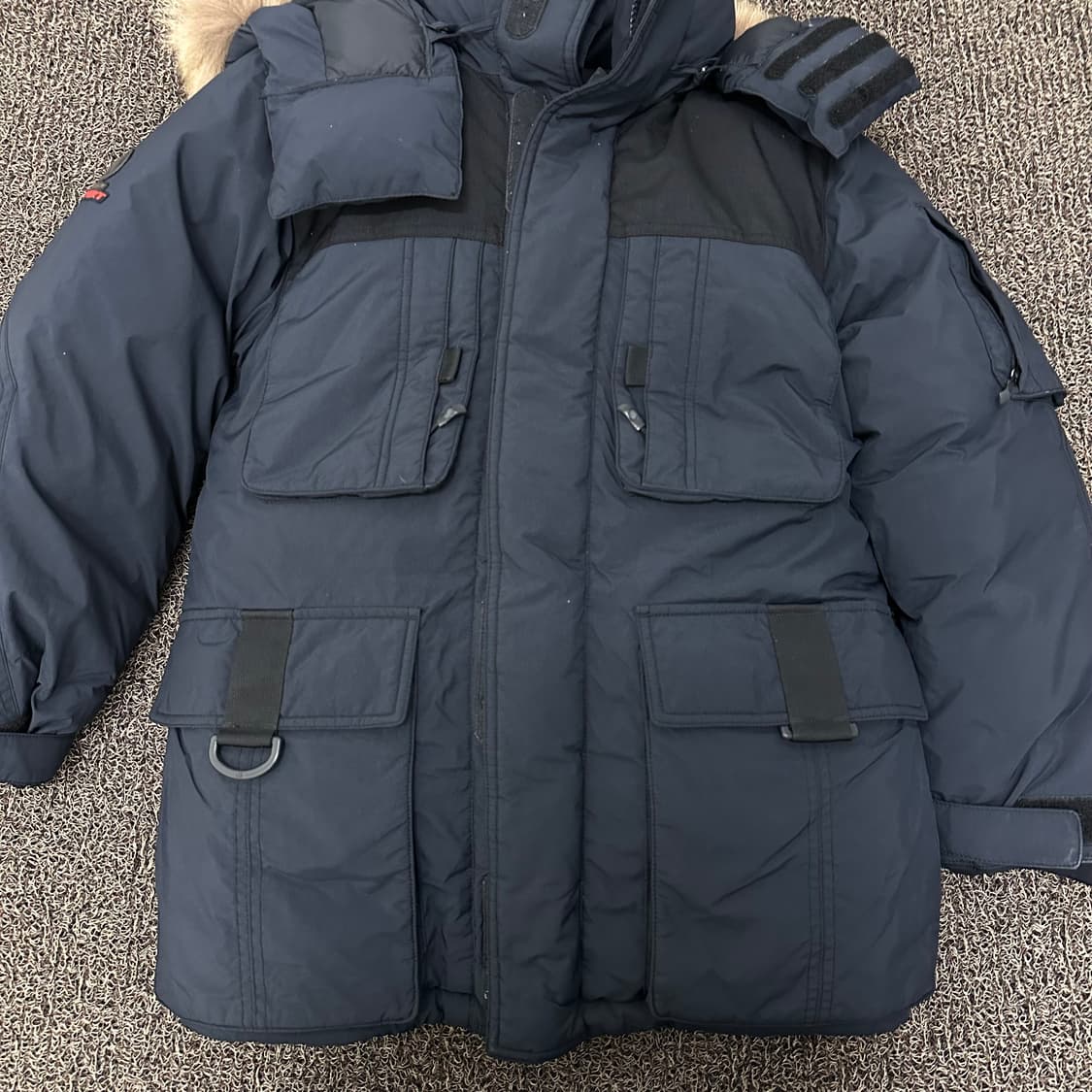 코오롱스포츠 윈드스토퍼 구스다운 패딩 네이비 105(XL) 상품이미지2