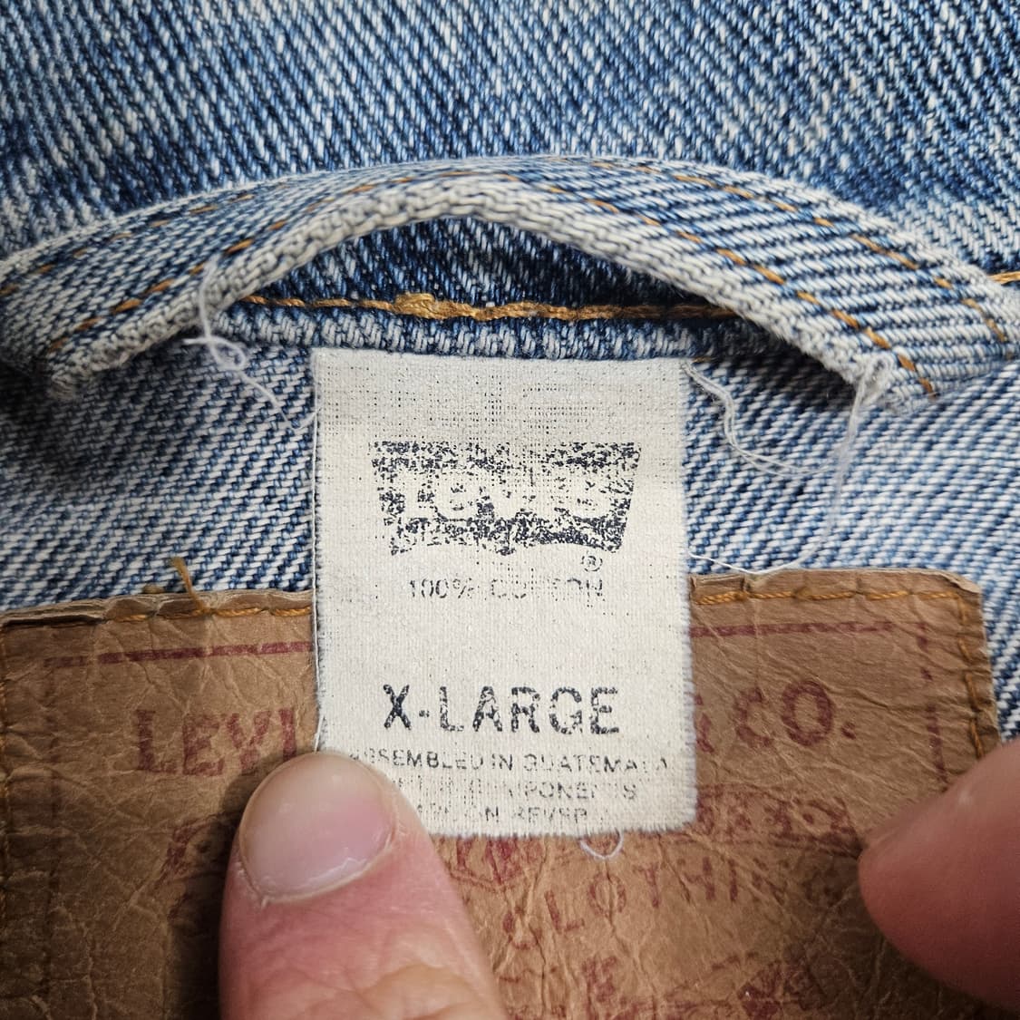 90s 리바이스 데님 자켓 XL 70507-4890 상품이미지4