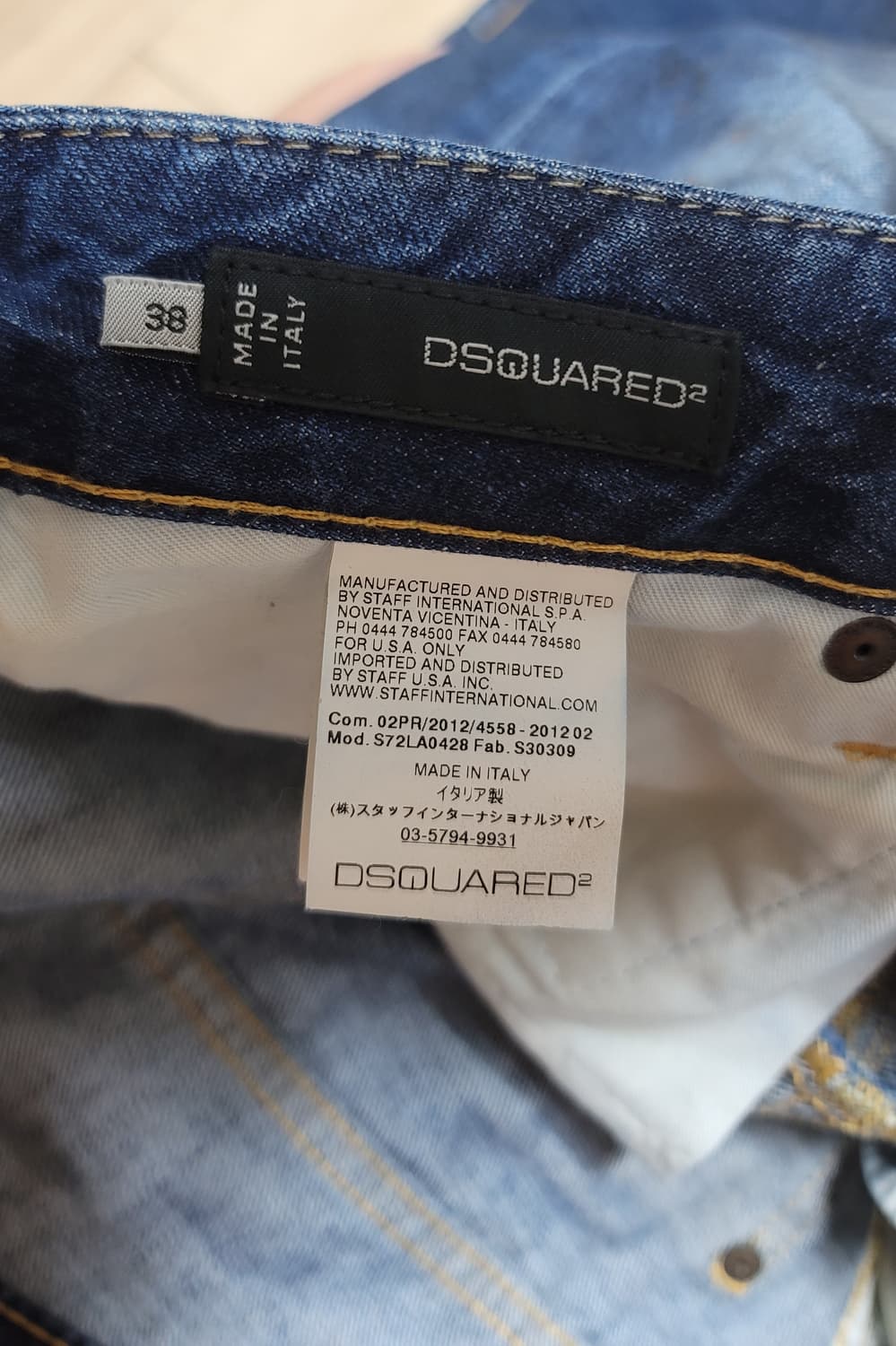 DSQUARED2 디스퀘어드 슬림 워싱 데님 여성 EU38 상품이미지8