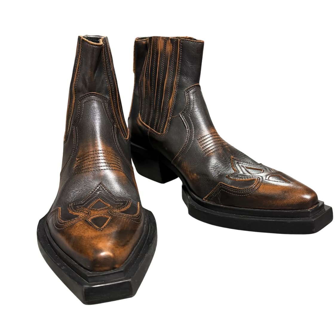 자라 리미티드 에디션 투톤 카우보이 웨스턴 부츠 42 270 상품이미지2