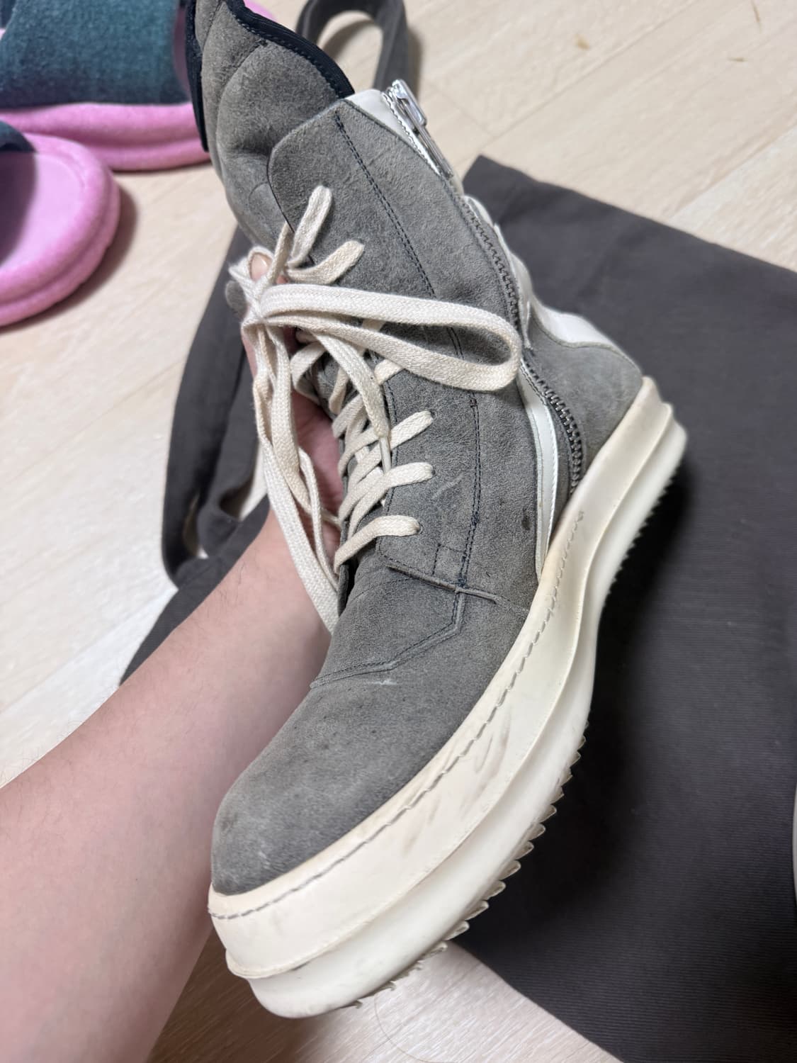 릭오웬스 지오바스켓 더스트 컬러 41.5 상품이미지2