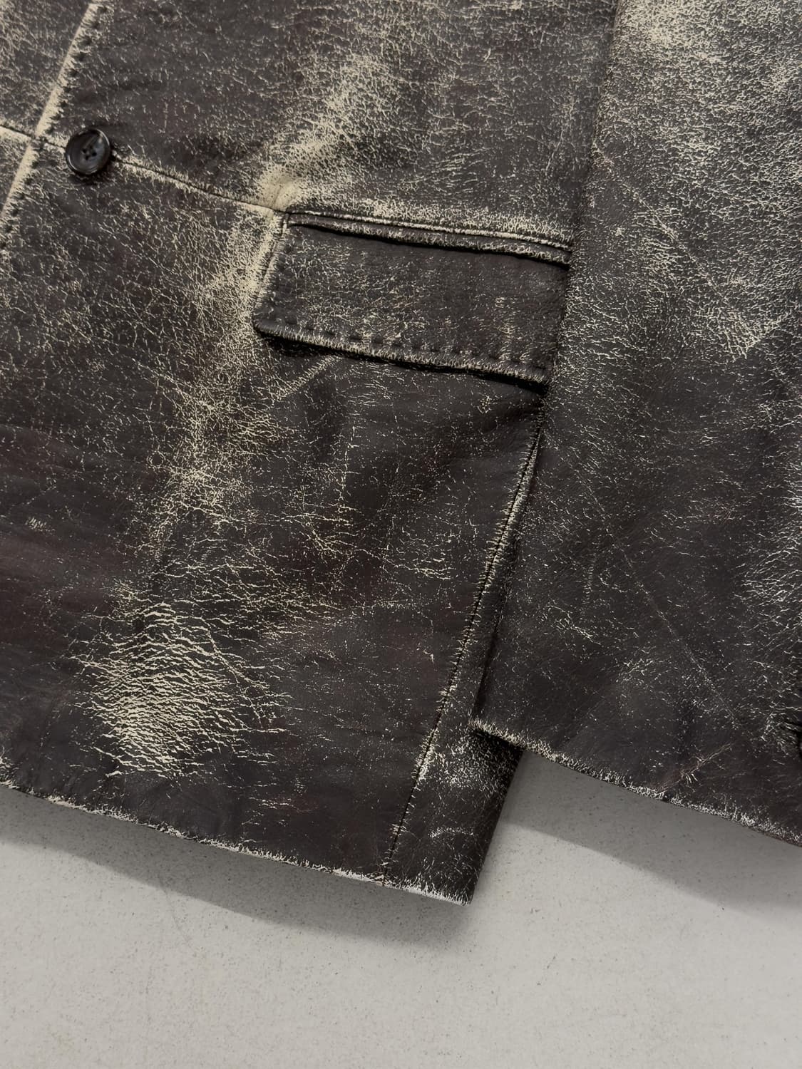 빈티지 레더 블레이저 상품이미지5