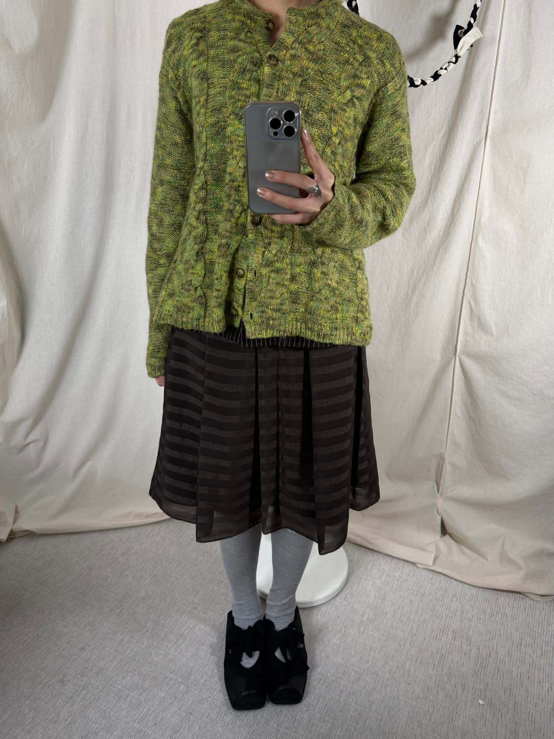 Reflect 매쉬 플리츠 스커트 상품이미지2