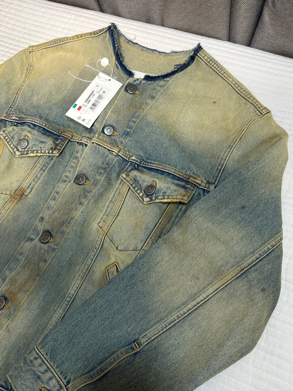 마르지엘라 차이나카라 데님 자켓 50사이즈 상품이미지2