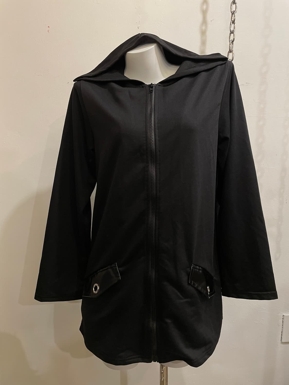 acdc rag 링 스터드 가죽 스트랩 후드집업 펑크 상품이미지2