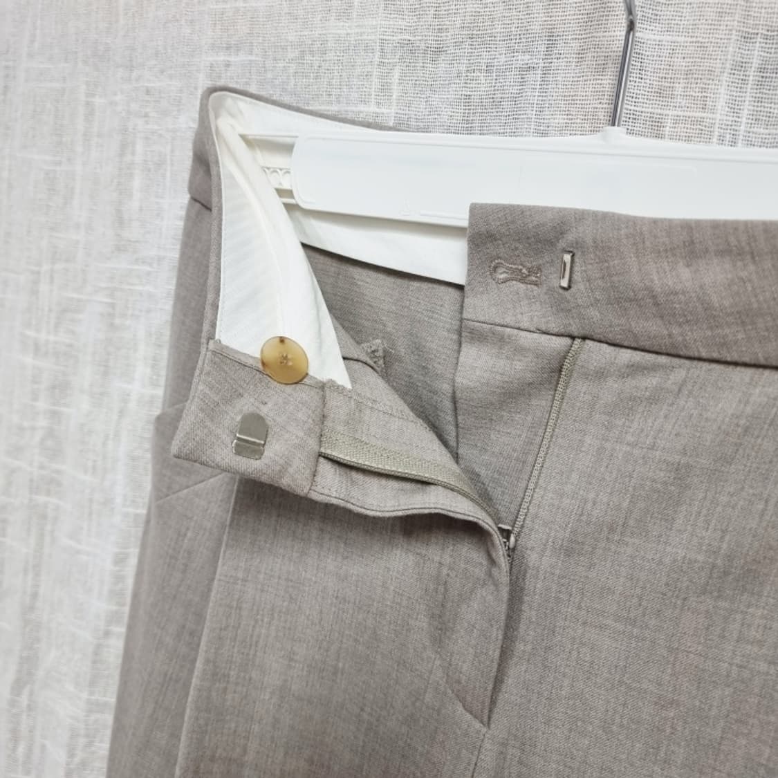 한섬 랑방컬렉션 핀턱 와이드 팬츠 슬랙스 바지 (55) 1회착/상태최상 상품이미지7